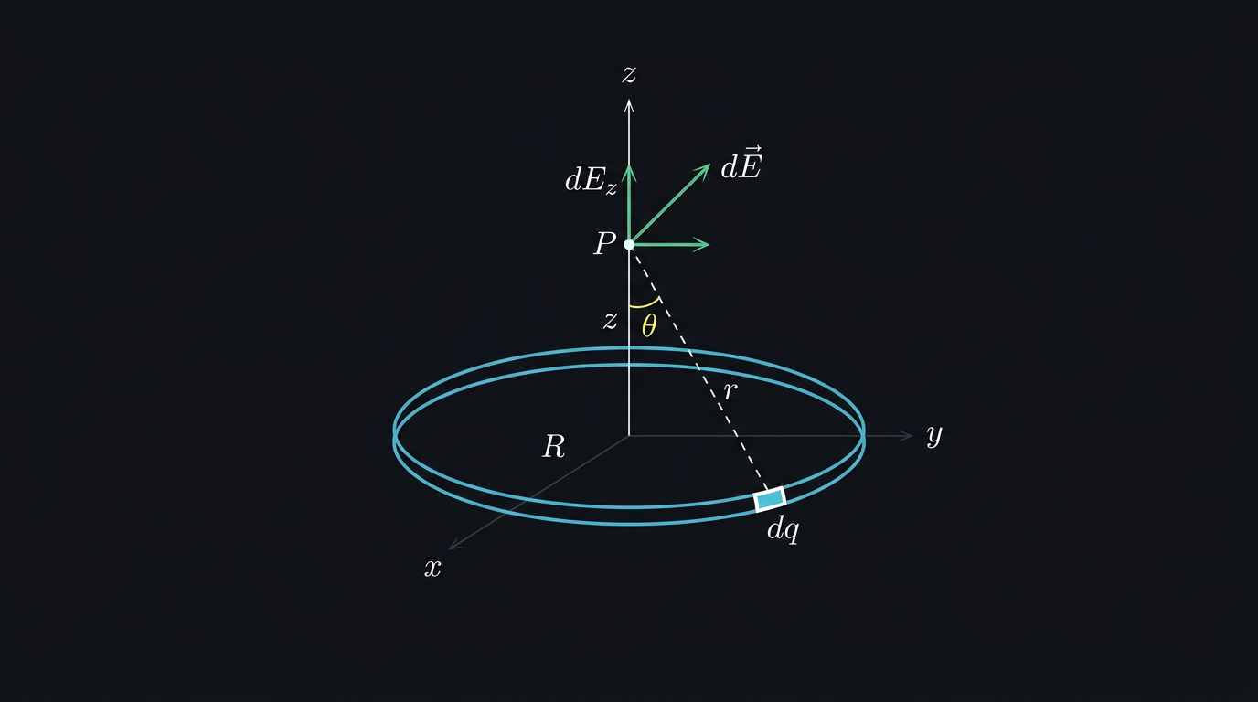 Charged Ring Derivation